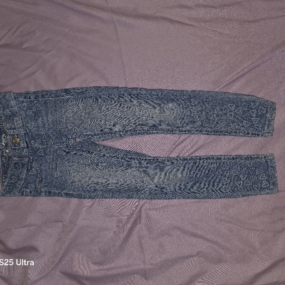 Stylish Blue Patterned Jeans